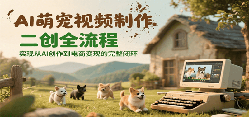 AI萌宠视频制作二创全流程,实现从AI创作到电商变现的完整闭环-老吴出海笔记