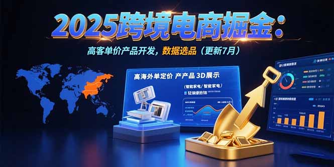2025跨境电商掘金:蓝海市场定位,高客单价产品开发,数据选品(更新7月-老吴出海笔记
