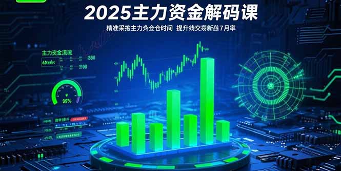2025主力资金解码课：精准捕捉主力建仓时机，提升短线交易胜率(更新7月-老吴出海笔记