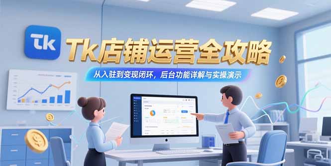 Tk店铺运营全攻略，从入驻到变现闭环，后台功能详解与实操演示-老吴出海笔记