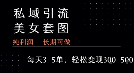 私域卖套图每天3-5单 每单利润99-2张+-老吴出海笔记