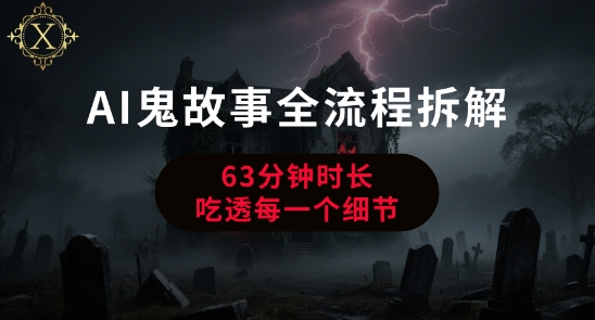 AI鬼故事从0到1全流程拆解,非常详细,全是干货-老吴出海笔记