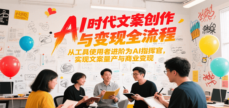 AI时代文案创作与变现全流程,从工具使用者进阶为AI指挥官,实现文案量产与商业变现-老吴出海笔记