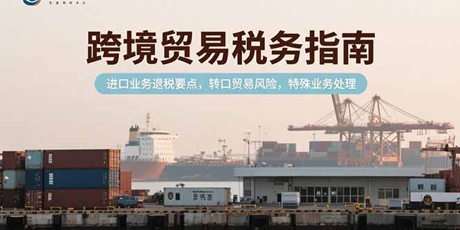 跨境贸易税务指南,进口业务退税要点,转口贸易风险,特殊业务处理-老吴出海笔记