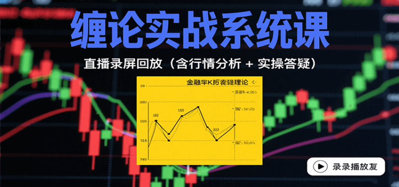 缠论实战系统课:直播录屏回放(含行情分析 + 实操答疑(更新8月)-老吴出海笔记