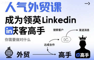 人气外贸课-成为领英Linkedin获客高手,你需要做对什么-老吴出海笔记