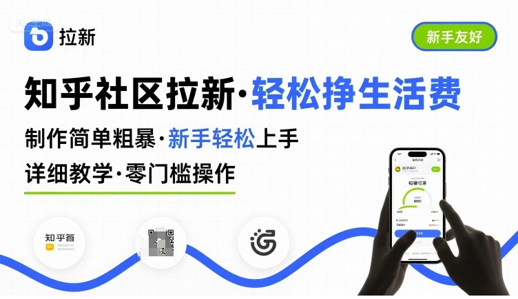 知乎社区拉新,制作简单粗暴,新手轻松上手,详细教学,轻松挣取生活费-老吴出海笔记