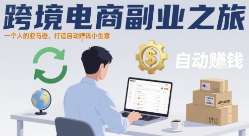 跨境电商副业之旅，一个人的亚马逊，打造自动賺钱小生意-老吴出海笔记