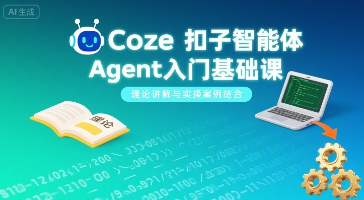 Coze扣子智能体Agent入门基础课,理论讲解与实操案例结合-老吴出海笔记