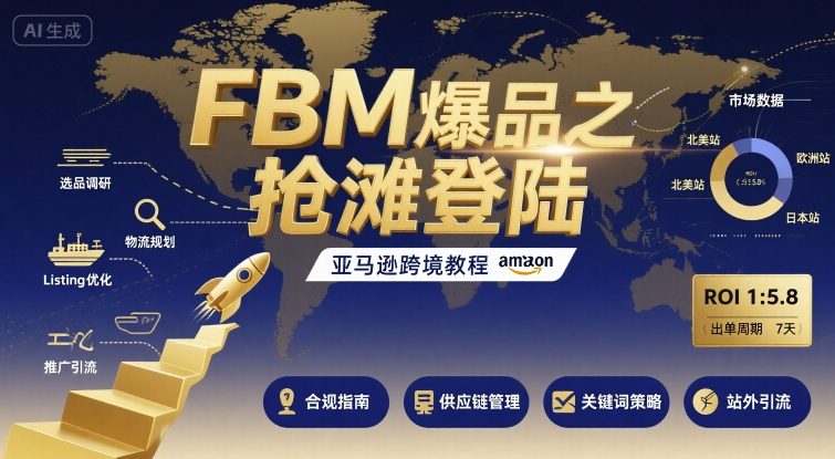 FBM爆品之抢滩登陆-亚马逊跨境教程-老吴出海笔记