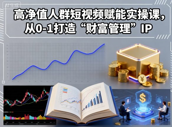 高净值人群短视频赋能实操课,从0-1打造“财富管理”IP-老吴出海笔记