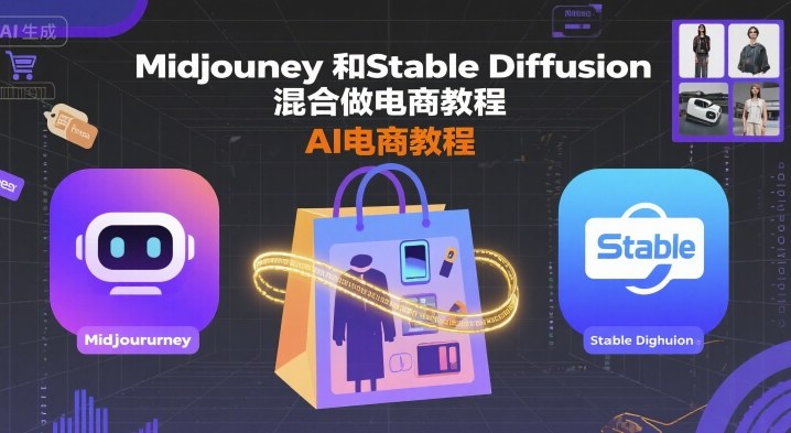 Midjourney和Stable Diffusion混合做电商教程-ai电商教程-老吴出海笔记