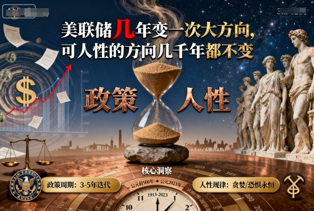 付费文章:美联储几年变一次大方向,可人性的方向几千年都不变-老吴出海笔记