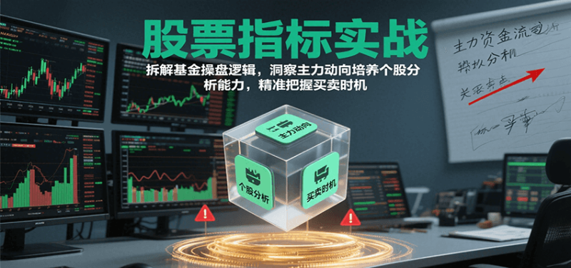 股票指标实战，基金操盘逻辑拆解，洞察主力动向培养个股分析能力把握买卖时机(更新)-老吴出海笔记