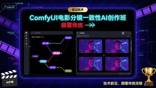 ComfyUI电影分镜一致性AI创作班,前沿技术,颠覆传统-老吴出海笔记