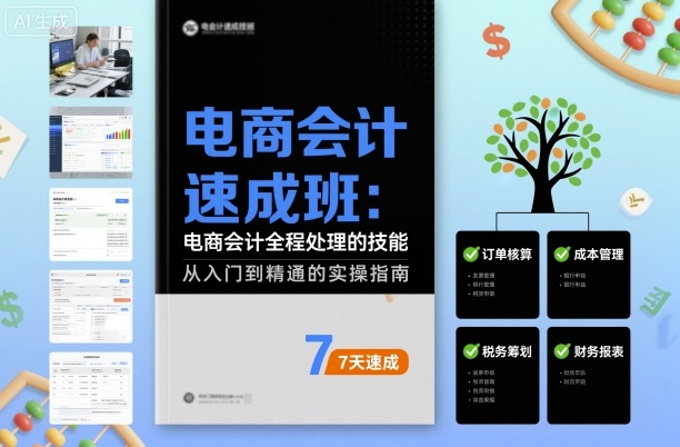 电商会计速成班，电商会计全程处理的技能-老吴出海笔记