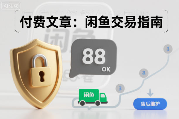 付费文章:闲鱼交易指南,怎么才能降低被坑被马扁的概率-老吴出海笔记