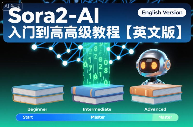 Sora2-AI入门到高级教程【英文版】-老吴出海笔记