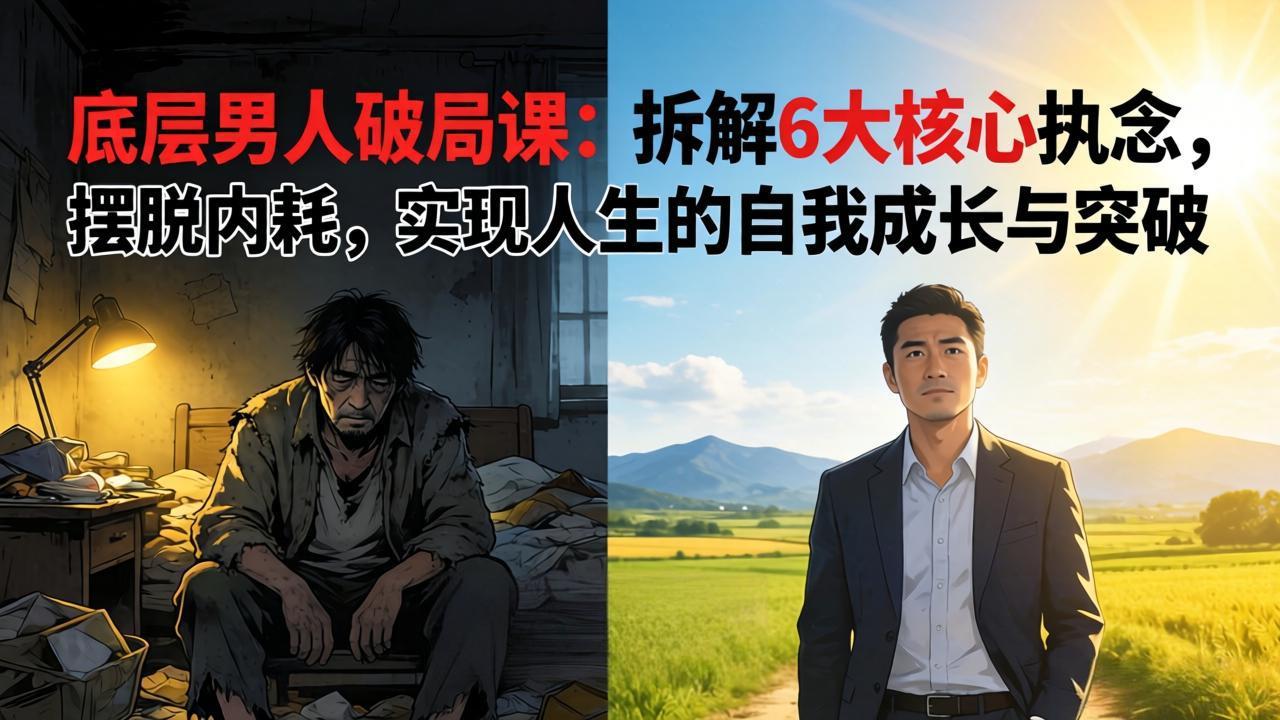 付费文章：底层男人破局课：拆解 6 大核心执念，摆脱内耗，实现人生的自我成长与突破-老吴出海笔记