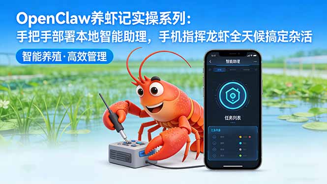 OpenClaw养虾记实操系列：手把手部署本地智能助理，手机指挥龙虾全天候搞定杂活-老吴出海笔记