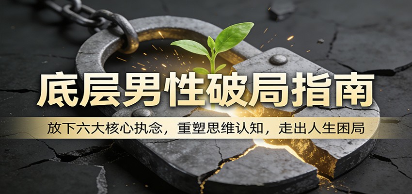 底层男性破局指南：放下六大核心执念，重塑思维认知，走出人生困局-老吴出海笔记