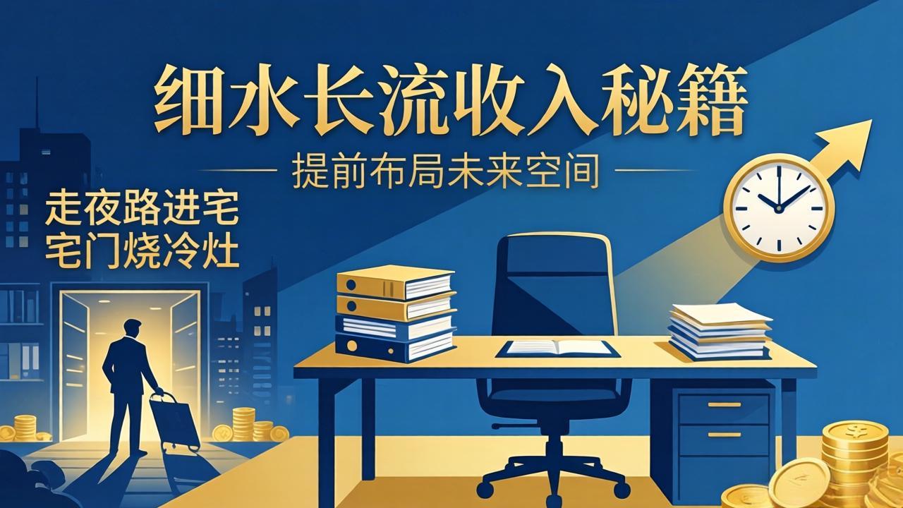 某付费文章:细水长流收入秘籍:走夜路进宅门烧冷灶,提前布局未来空间-老吴出海笔记