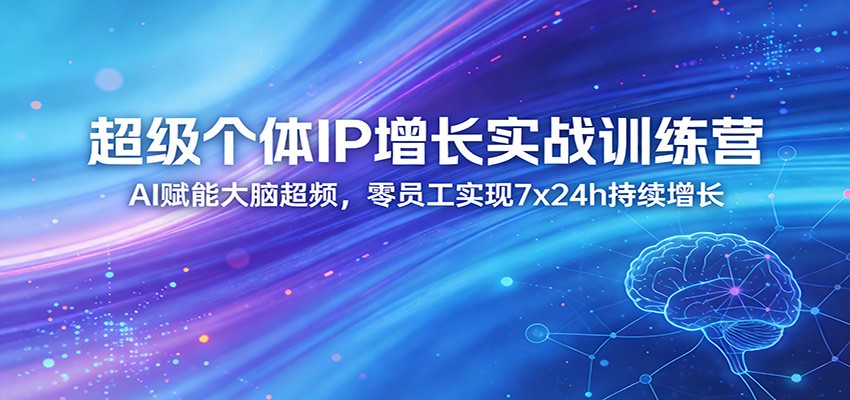 超级个体IP增长实战训练营:AI赋能大脑超频,零员工实现7x24h持续增长(更新)-老吴出海笔记