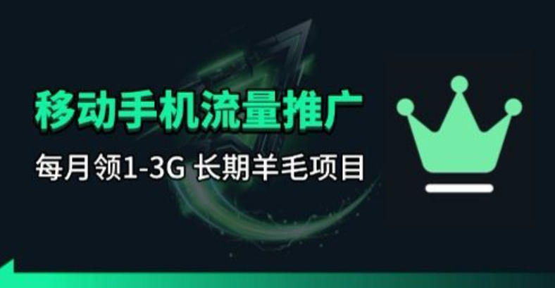 手机流量领取推广_每月一轮,刚需类的长期项目-老吴出海笔记
