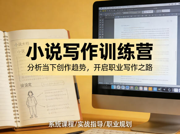 小说加写作训练营,带你分析如何在当下脱颖而出,开启你的职业创作之路-老吴出海笔记