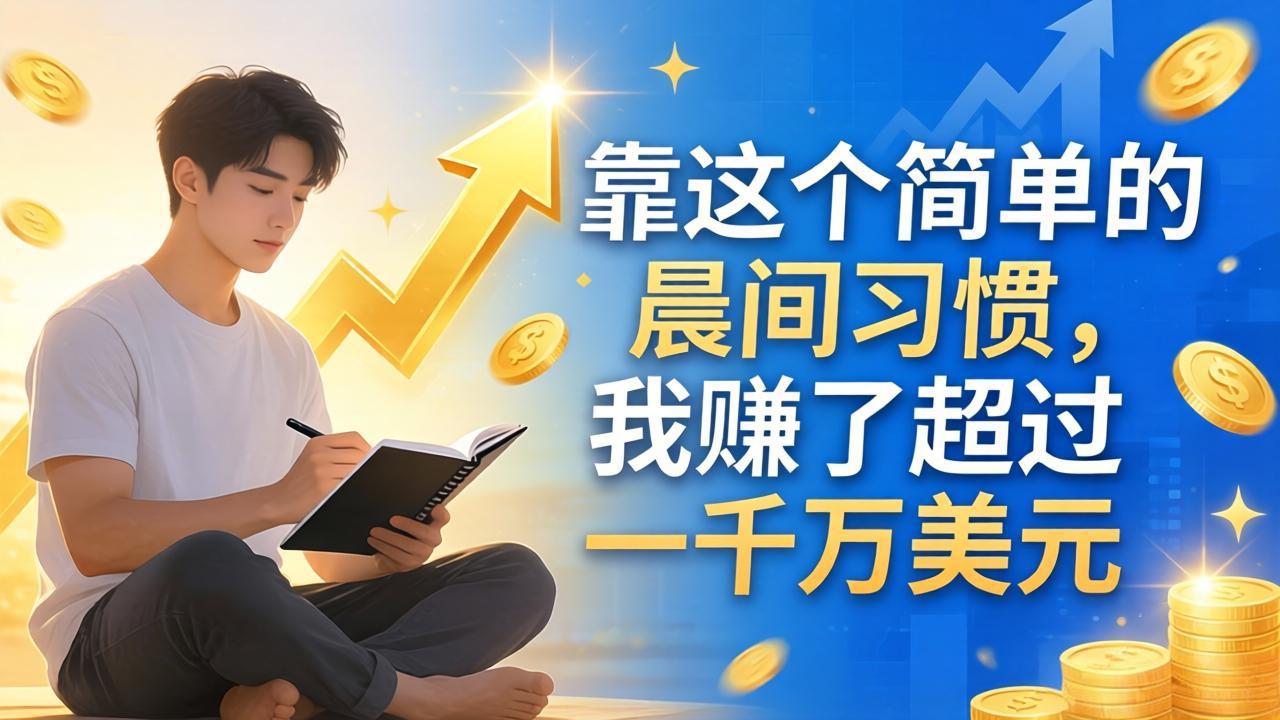 付费文章:靠这个简单的晨间习惯,我赚了超过一千万美元-老吴出海笔记