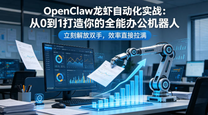 OpenClaw龙虾自动化实战:从0到1打造你的全能办公机器人,立刻解放双手,效率直接拉满-老吴出海笔记