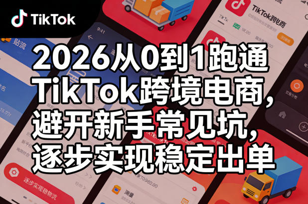 2026从0到1跑通TikTok跨境电商，避开新手常见坑，逐步实现稳定出单(更新0414)-老吴出海笔记