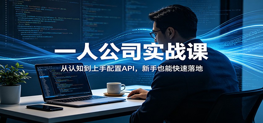 一人公司实战课:从认知到上手配置API,新手也能快速落地-老吴出海笔记