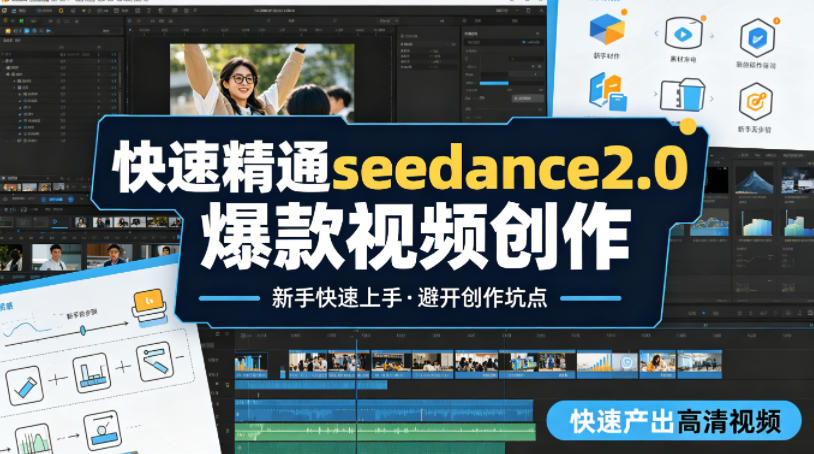 快速精通seedance2.0爆款视频创作，快速产出高清视频，避开大量创作坑点，新手也能快速上手-老吴出海笔记
