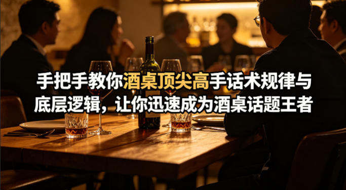 付费文章：手把手教你酒桌顶尖高手话术规律与底层逻辑，让你迅速成为酒桌话题王者(二十年全网独家经验分享)-老吴出海笔记
