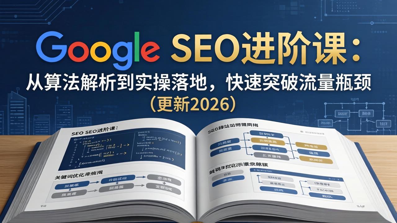 Google SEO进阶课：从算法解析到实操落地，快速突破流量瓶颈(更新2026-老吴出海笔记