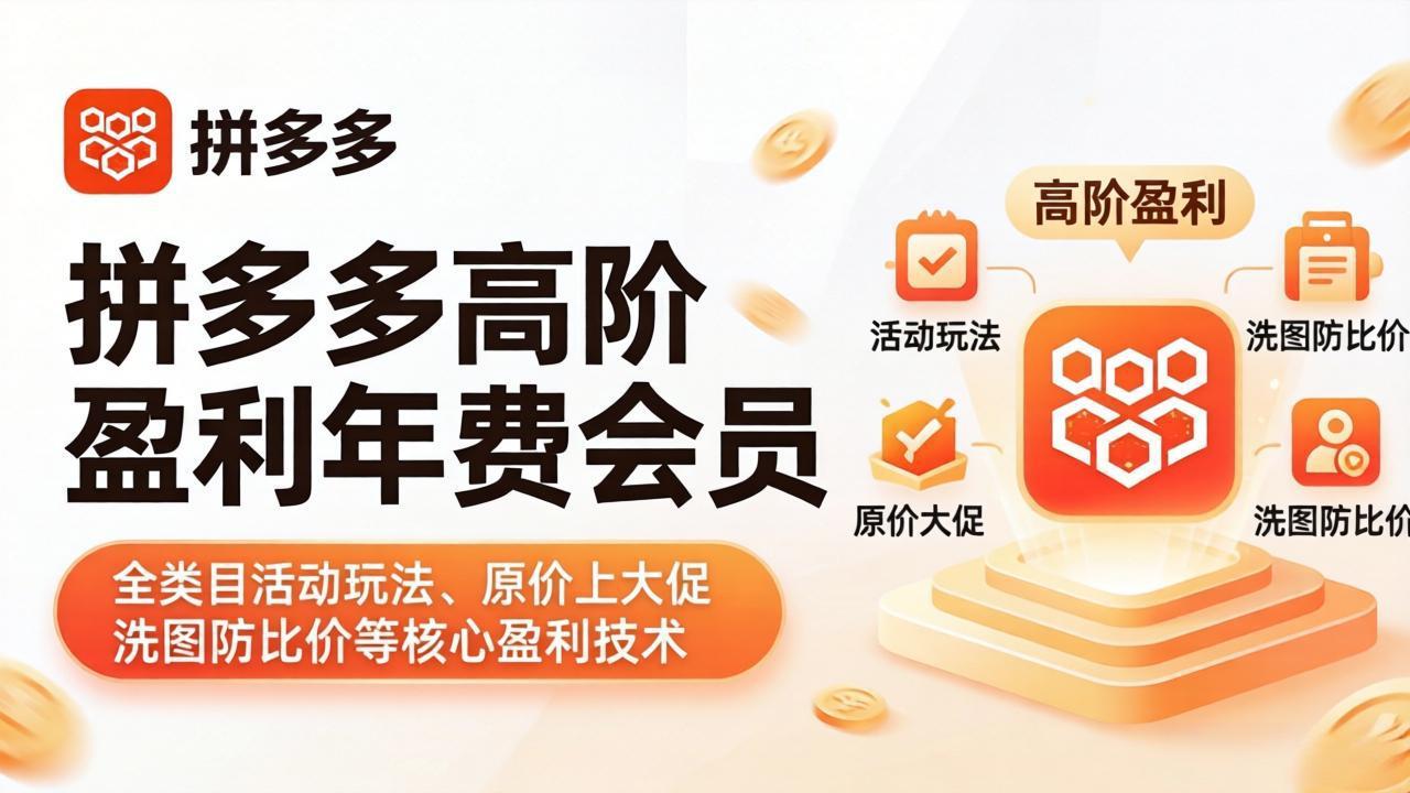 拼多多高阶盈利年费会员(更新4月15-老吴出海笔记