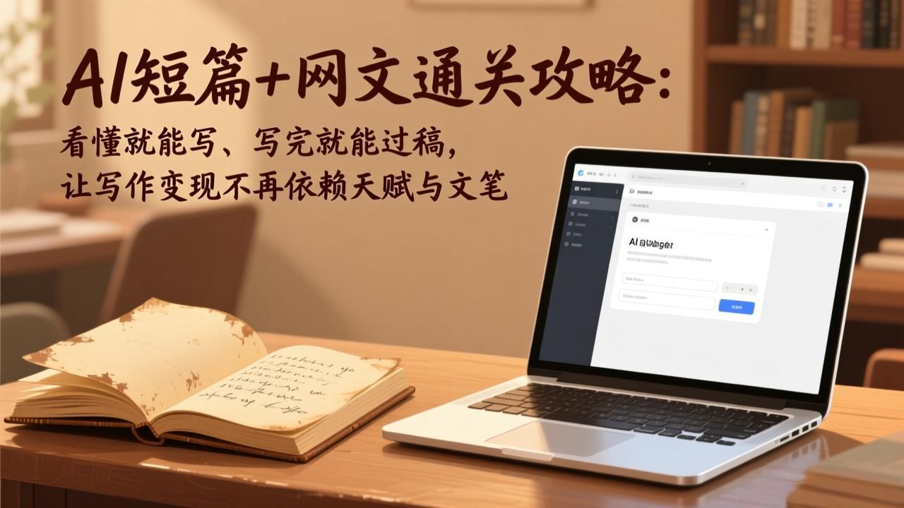 AI短篇+网文通关攻略-更新4月：看懂就能写、写完就能过稿，让写作变现不再依赖天赋与文笔-老吴出海笔记