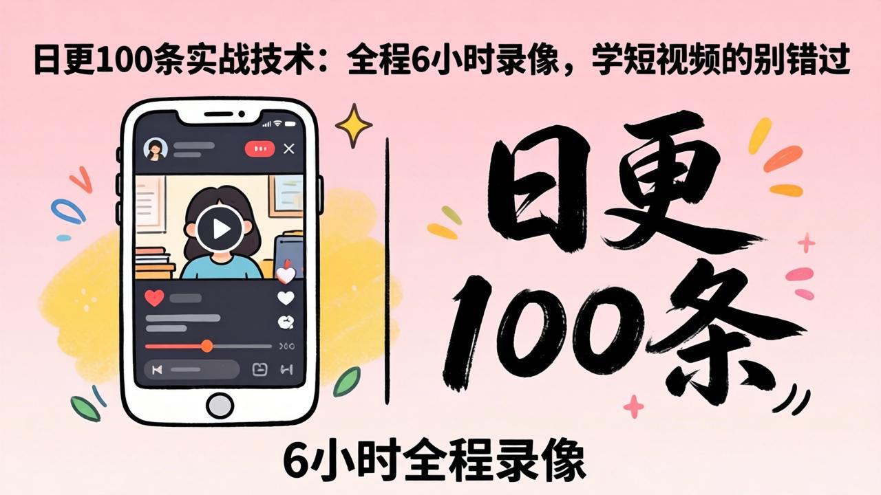 某工作坊东莞2026年4月12线下课：日更100条实战：全程6小时录像，学短视频的别错过-老吴出海笔记