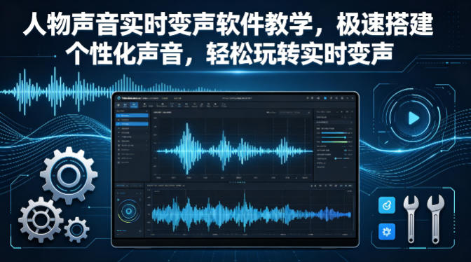 人物声音实时变声软件教学，极速搭建个性化声音，轻松玩转实时变声-老吴出海笔记