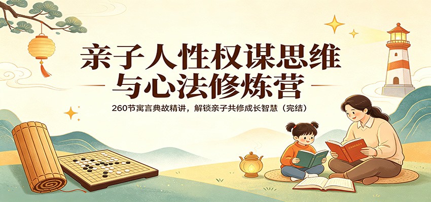 亲子人性权谋思维与心法修炼营:260节寓言典故精讲,解锁亲子共修成长智慧(完结)-老吴出海笔记