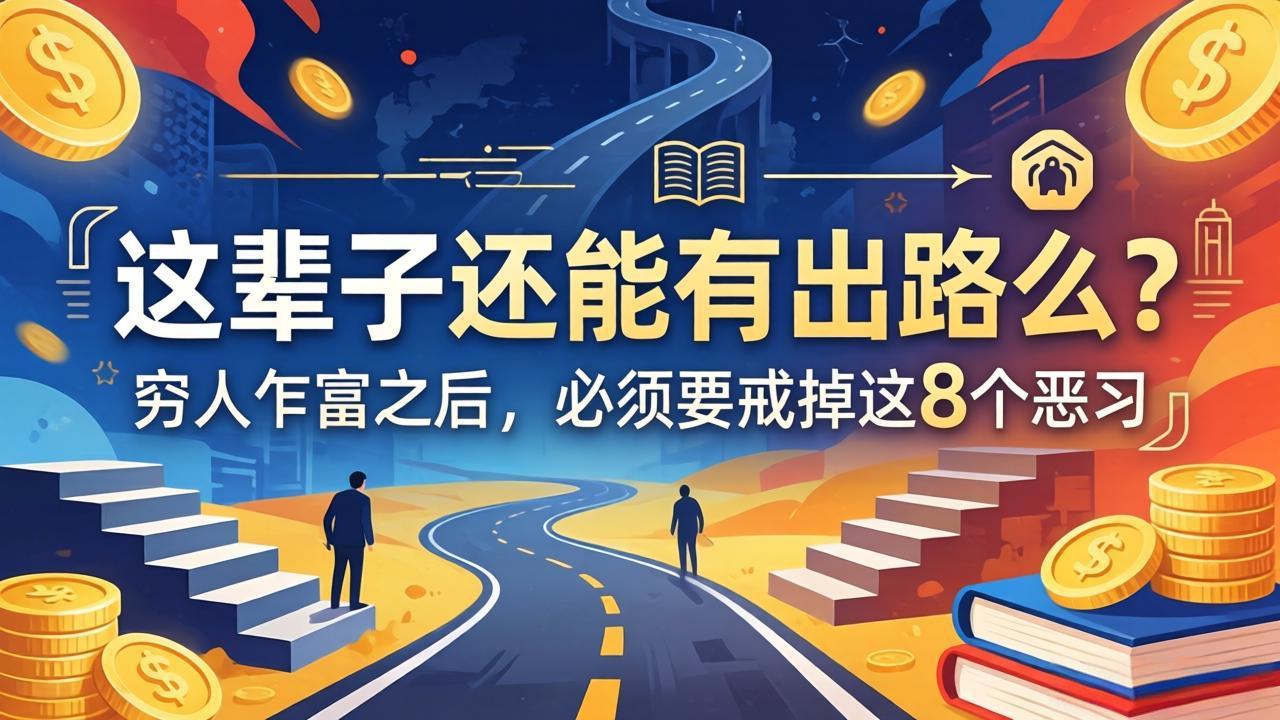 关于人生两篇付费文章【这辈子还能有出路么?】【穷人乍富之后,必须要戒掉这8个恶习】-老吴出海笔记