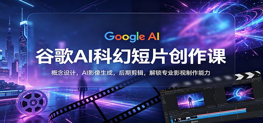 谷歌AI科幻短片创作课:概念设计,AI影像生成,后期剪辑,解锁专业影视制作能力-老吴出海笔记