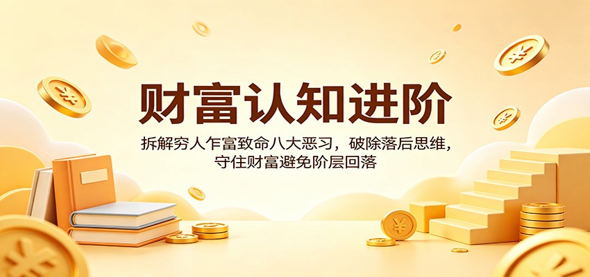 财富认知进阶:拆解穷人乍富致命八大恶习,破除落后思维,守住财富避免阶层回落-老吴出海笔记