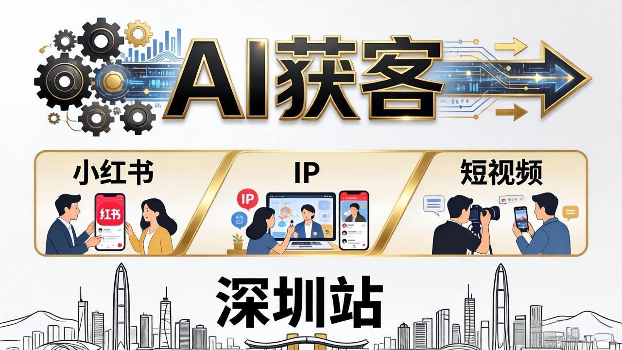 2026AI获客大课深圳站：4月17日-19日3天2夜拆透小红书+IP+短视频，老板操盘手必来-老吴出海笔记