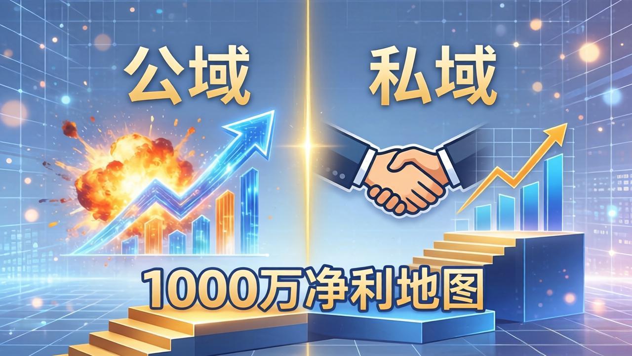 公域玩命出爆款，私域悄悄做成交：这套AI内训课，2026给你打通1000万净利的地图-老吴出海笔记