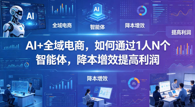 AI+全域电商，如何通过1人N个智能体，降本增效提高利润-老吴出海笔记