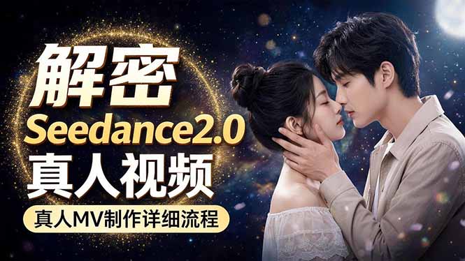 Seedance 2.0电影级真人 MV全流程拆解:提示词、运镜、粒子特效,手把手实操-老吴出海笔记