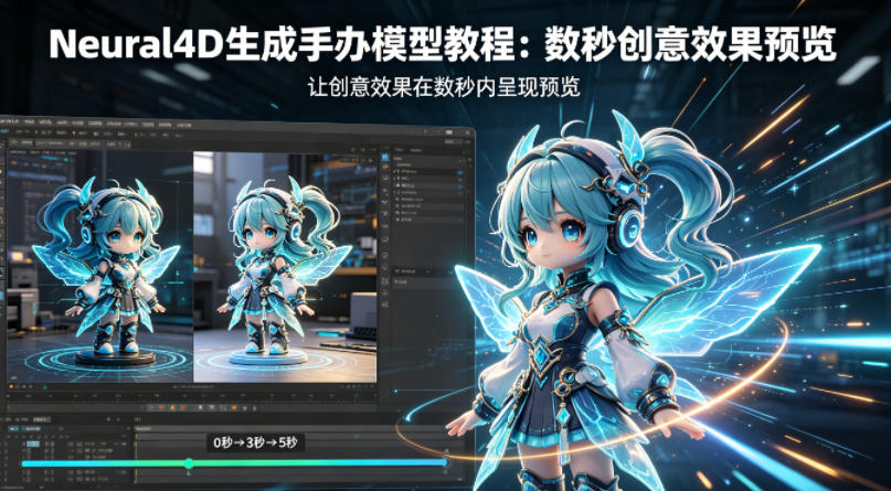 Neural4D生成手办模型教程,让创意效果在数秒内呈现预览-老吴出海笔记
