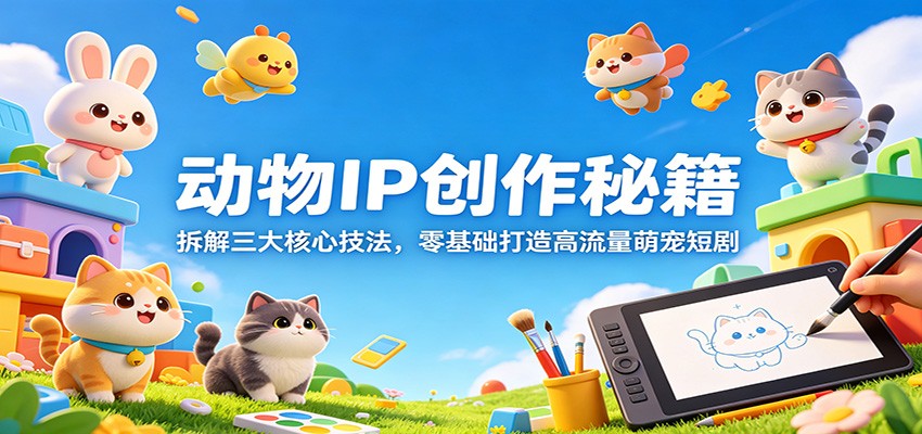 动物IP创作秘籍:拆解三大核心技法,零基础打造高流量萌宠短剧-老吴出海笔记